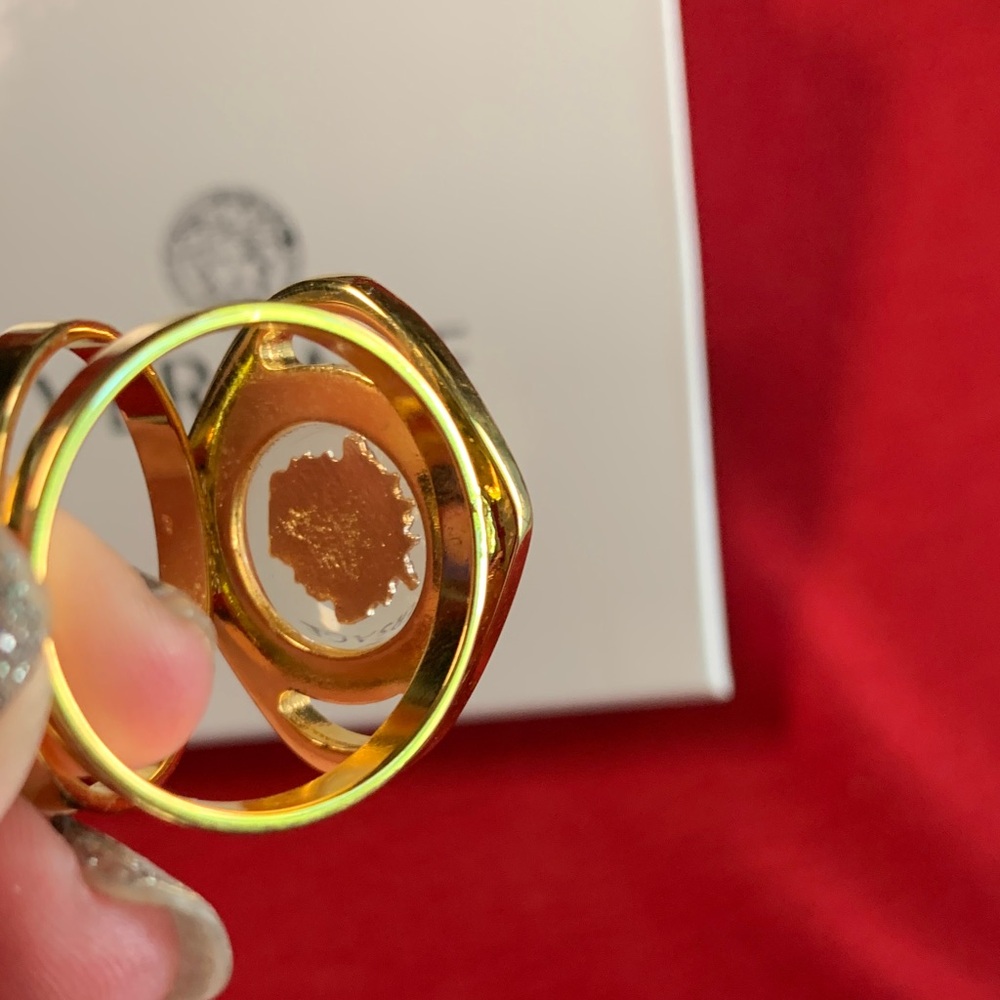 Versace Gold Medusa Ring - Picture 3 of 5